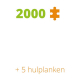 2000 puzzelplank + 6 hulpplanken